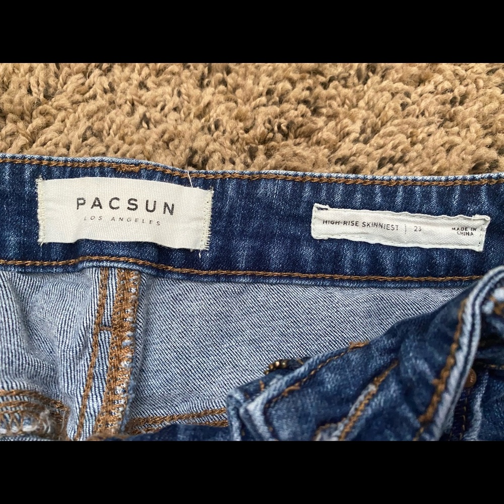 Women’s PacSun High Rise Skinny Ripped Jeans - Picture 2 of 6